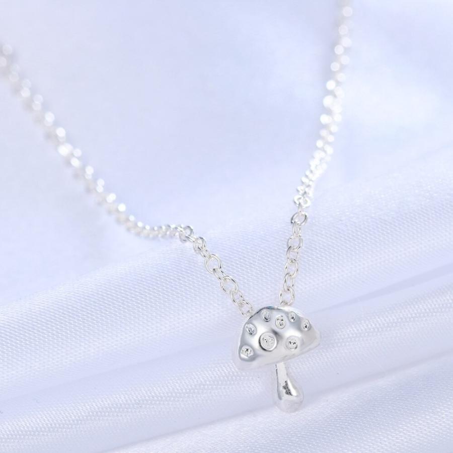 キノコ ネックレス ペンダント ギフト ジュエリー コラール 女性 ロングチェーン チョーカー アクセサリー エレガント きのこ ファッション パーティ |  | 09