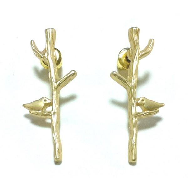 ピアス 鳥 バード 止まり木 小鳥 ペアピアス シルバー ゴールド 鳥グッズ 鳥雑貨 インコ アクセサリー ギフト シンプル プレゼント レディース 可愛い |  | 02