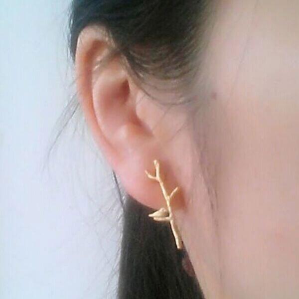ピアス 鳥 バード 止まり木 小鳥 ペアピアス シルバー ゴールド 鳥グッズ 鳥雑貨 インコ アクセサリー ギフト シンプル プレゼント レディース 可愛い |  | 03