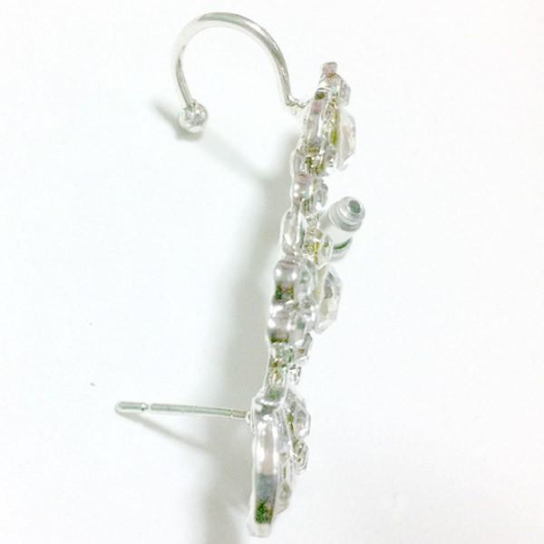 ピアス キラキラ 花 花びら 植物 フラワー カフピアス イヤーラップ ストーン ラインストーン レディース パーティ 派手 蝶々 バタフライ 蝶 アクセ |  | 03