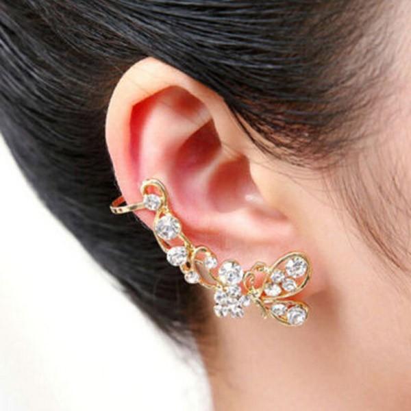 ピアス キラキラ 花 花びら 植物 フラワー カフピアス イヤーラップ ストーン ラインストーン レディース パーティ 派手 蝶々 バタフライ 蝶 アクセ |  | 05