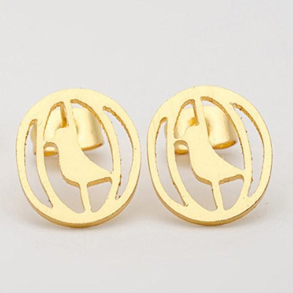 ピアス 鳥 ケージ ラウンド 丸い 鳥小屋 小鳥 インコ ゴールド ペアピアス 鳥雑貨 インコグッズ アクセサリー シンプル レディース  可愛い |  | 01