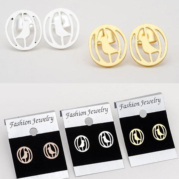 ピアス 鳥 ケージ ラウンド 丸い 鳥小屋 小鳥 インコ ゴールド ペアピアス 鳥雑貨 インコグッズ アクセサリー シンプル レディース  可愛い |  | 03