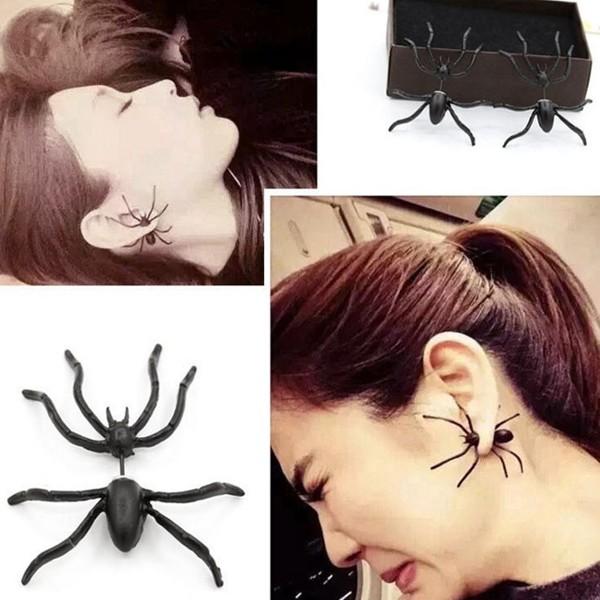 スパイダー ピアス ブラック 黒 蜘蛛 クモ バックキャッチ スパイダー ピアス ブラック 黒 蜘蛛 クモ バックキャッチ