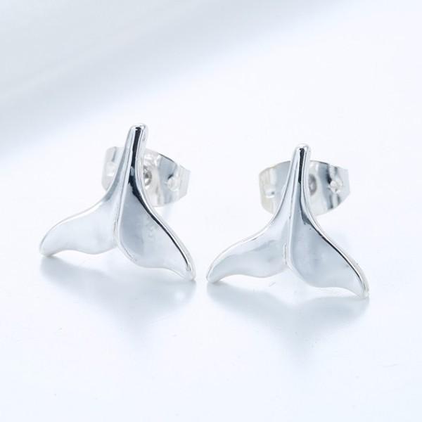 ピアス 人魚 ヒレ ペアピアス マーメイド 海 シルバー ゴールド 海洋
