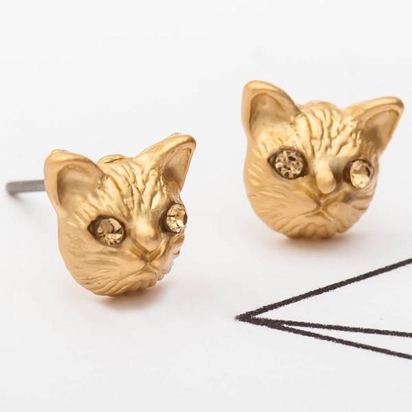 ネコ ピアス キャット キュービックジルコニア アイ ペアピアス ストーン CZ 猫 ねこ ヴィンテージ アクセサリー レディース 可愛い ギフト ポップ |  | 03