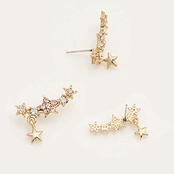 ピアス 星 ラインストーン レディース スター 可愛い ビンテージ アクセサリー 大人 ガーリー ゴールド 結婚式 披露宴 お呼ばれ |  | 05