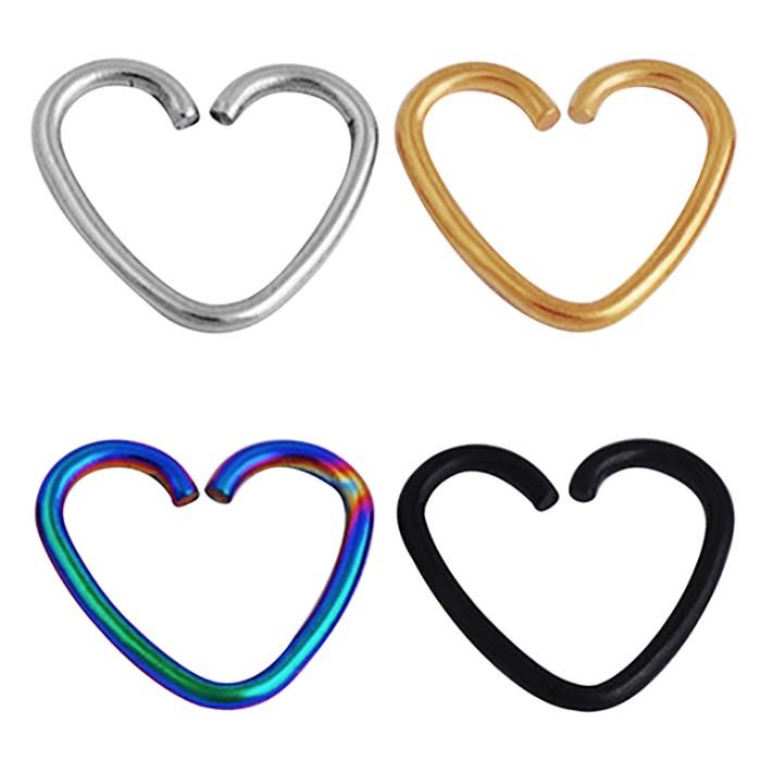 ねじる 装着 ワイヤー ピアス ハート スター ボディピアス 可愛い ビンテージ アクセサリー 大人可愛い ガーリー 316Lステンレス 金属アレルギー対応 |  | 03