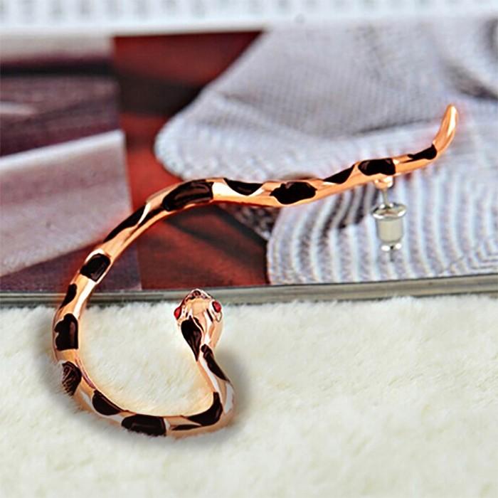 ピアス スネーク ヘビ 蛇 ラインストーン 爬虫類 ロック パンク