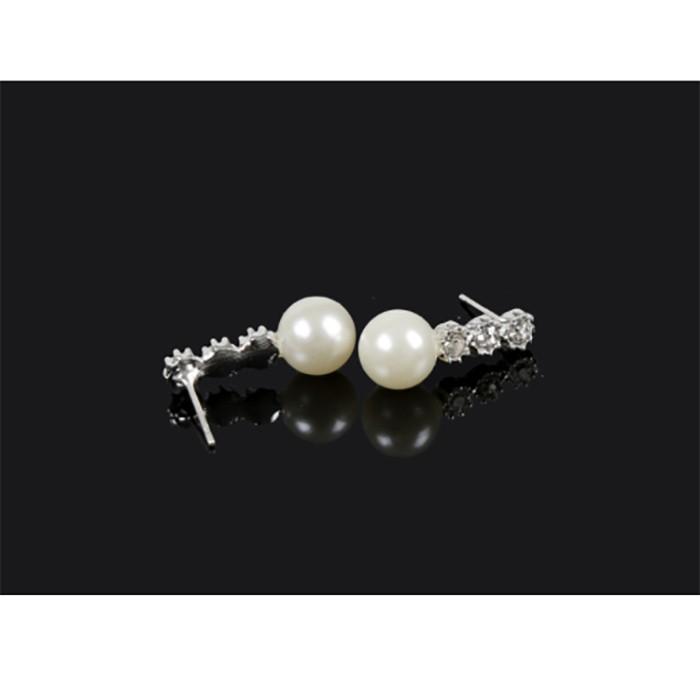 ピアス パール 3連 ストーン ラインストーン 可愛い ビンテージ アクセサリー 大人 レディース シルバー 二次会 披露宴 ウェディング ギフト |  | 02