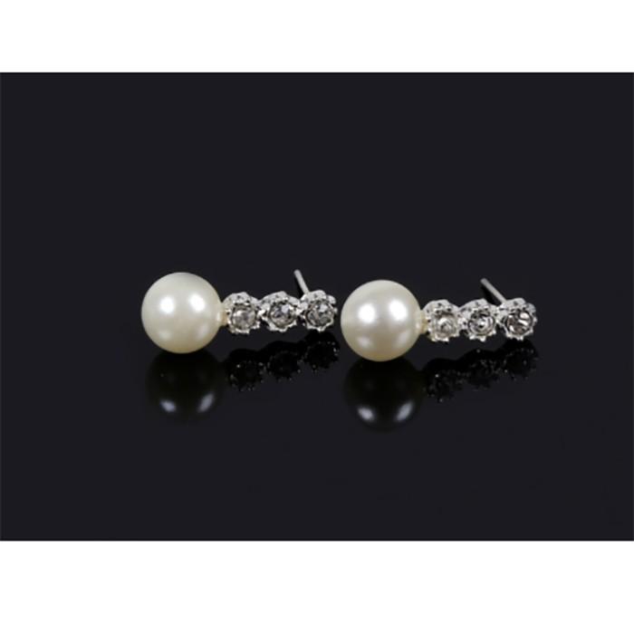 ピアス パール 3連 ストーン ラインストーン 可愛い ビンテージ アクセサリー 大人 レディース シルバー 二次会 披露宴 ウェディング ギフト |  | 05