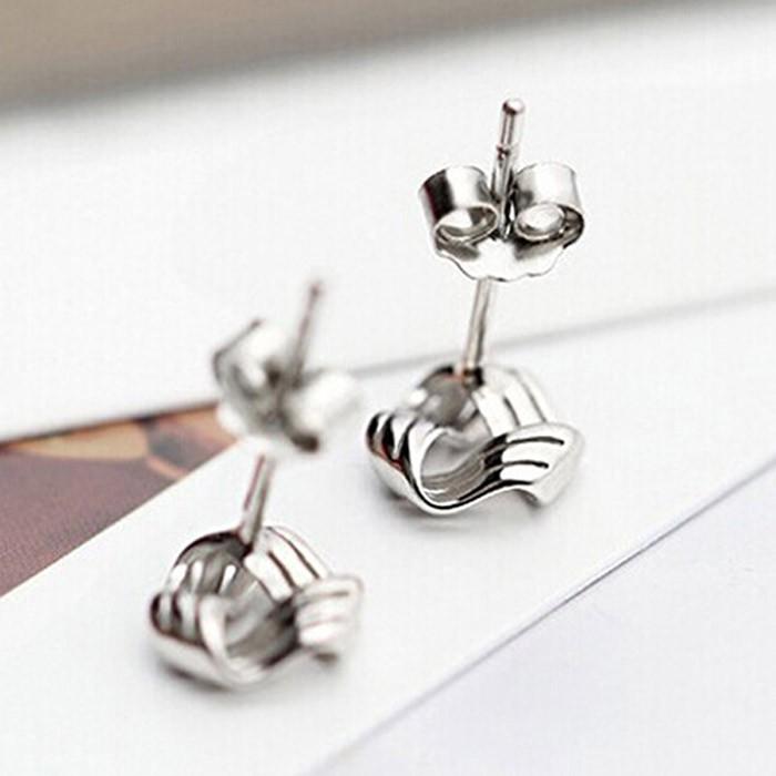 リボン シルバー925 ピアス Silver925 プレゼント ラッピング 