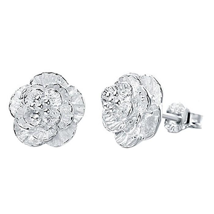 ローズ シルバー925 ピアス 花 薔薇 バラ 可愛い ビンテージ アクセサリー 大人 ギフト ガーリー シルバー 高品質 母の日 プレゼント レディース |  | 05