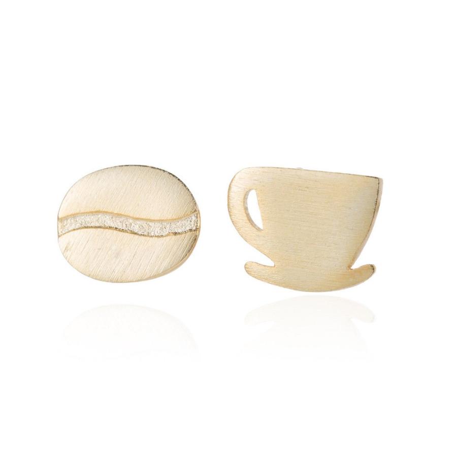 ピアス コーヒー豆 カフェ ビンテージ コーヒー 可愛い アクセサリー 大人 カップ ガーリー シルバー ゴールド ハロウィン パーティ シンプル 個性的 |  | 05