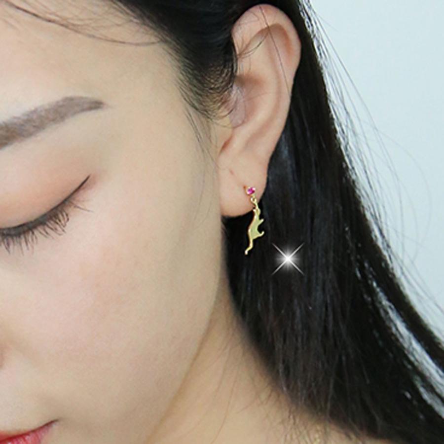 キャット ピンク キュービックジルコニア 猫 ネコ ねこ silver925 シルバー925 可愛い アクセ CZ ガーリー シルバー ゴールド パーティ |  | 04