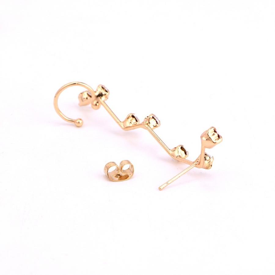 ピアス 星 スター 星座 北斗七星 イヤーカフ CZ ラインストーン