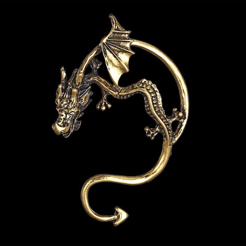 ピアス ドラゴン メンズ 竜 龍 イヤーカフ V系 ロック パンク スチームパンク アクセサリー カッコイイ ガーリー シルバー ゴールド ハロウィン |  | 02