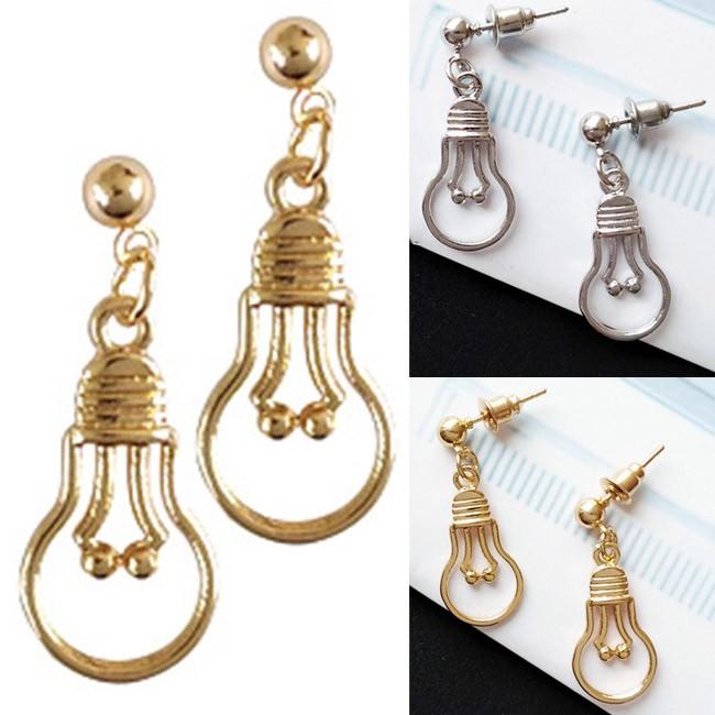 ピアス 電球 レディース メンズ シルエット 揺れる ビンテージ