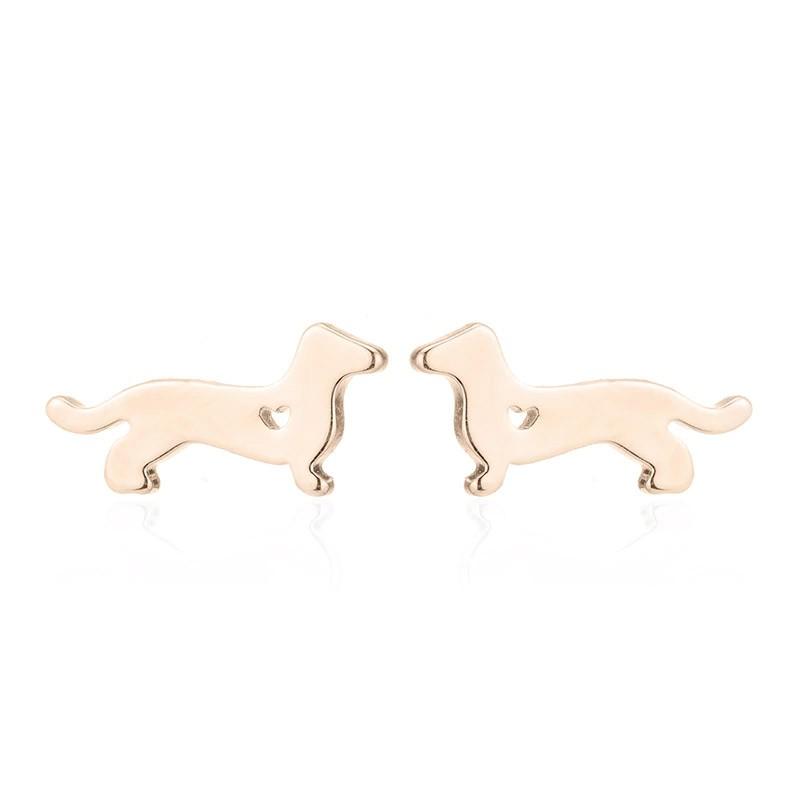 ダックスフント ピアス 犬 ダックス ダックスフンド イヌ ドッグ シンプル ハート レディース ビンテージ アクセ 大人 可愛い ガーリー シルバー ゴールド |  | 03
