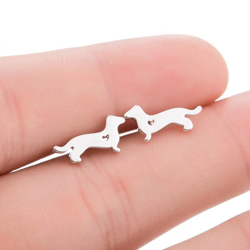 ダックスフント ピアス 犬 ダックス ダックスフンド イヌ ドッグ シンプル ハート レディース ビンテージ アクセ 大人 可愛い ガーリー シルバー ゴールド |  | 08