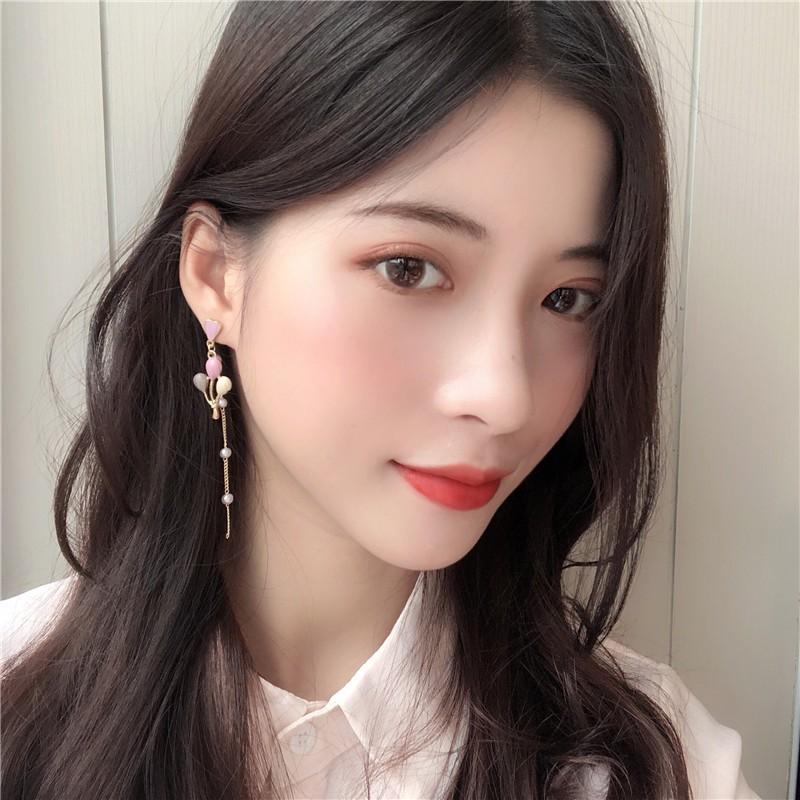 ピアス ネコ 猫 ねこ 風船 メルヘン パステル シンプル 可愛い ホワイト 白 チェーン レディース 揺れる 大人 ガーリー パール ハート ストーン 送料無料 |  | 06