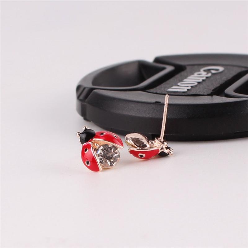 ピアス レディース てんとう虫 虫 昆虫 ジュエリー リアル スタッドピアス アクセ 大人 可愛い ガーリー シルバー ゴールド ストーン 小ぶり 小さい 送料無料 |  | 02