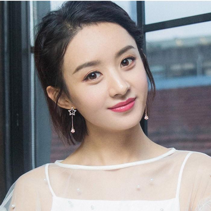 ピアス 星 ラインストーン 人気 流行 スター ジュエリー 五芒星