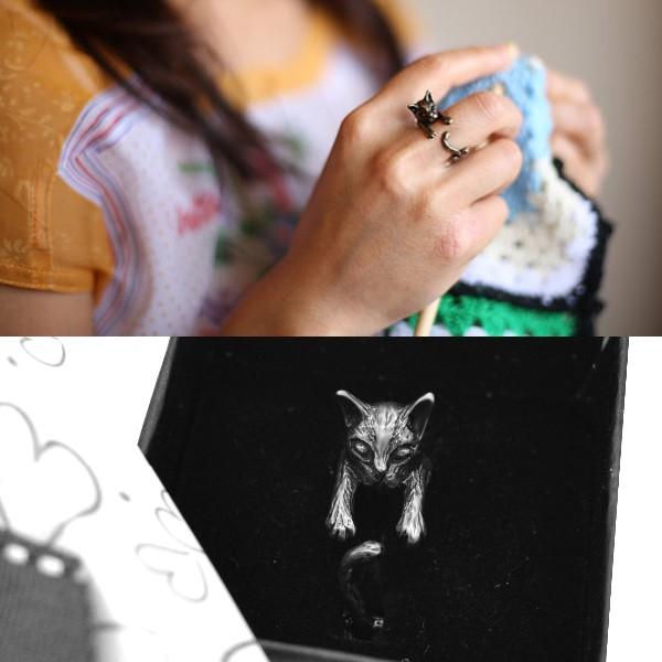 リング 指輪 ネコ 猫 リアル フープ フープリング フリーサイズ ゆびわ レディース ギフト アクセサリー ゴシック ロリータ パンク ハロウィン パーティ |  | 04