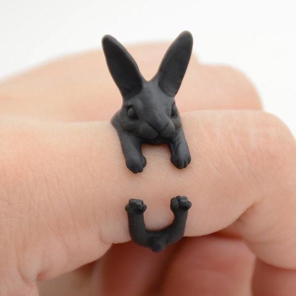 ラビット フープ フープリング リアル ウサギ うさぎ 兎 9〜23号 指輪 ゆびわ フリーサイズ アクセサリー レディース パーティ 可愛い  ギフト |  | 04