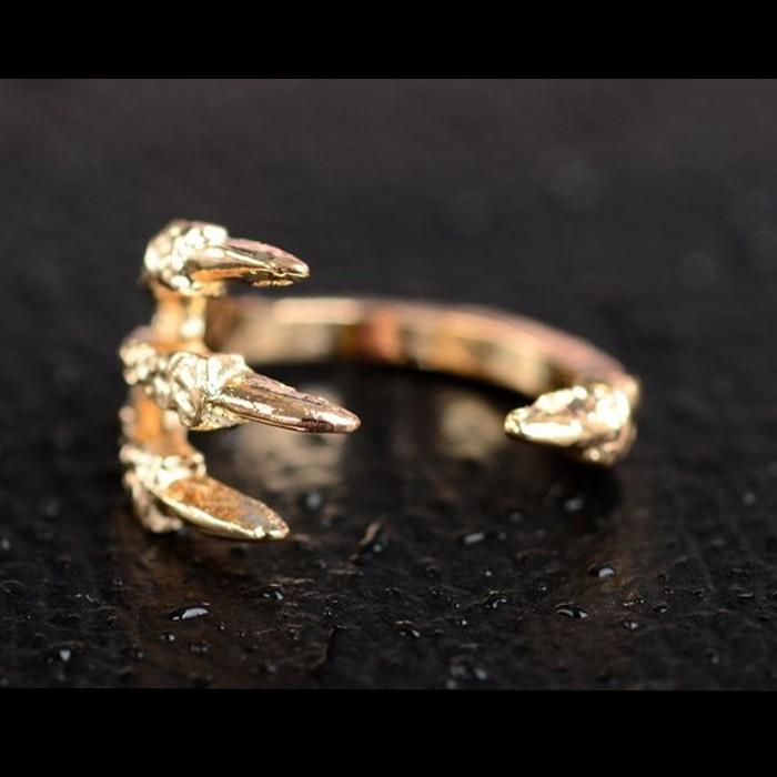 リング 指輪 ピンキー ピンキーリング ドラゴン クロー 爬虫類 竜 龍 爪 メンズ レディース カッコイイ ユニセックス かっこいい ロック パンク スチームパンク |  | 01