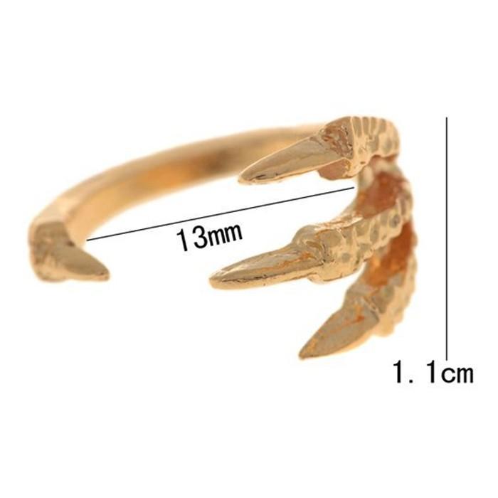 リング 指輪 ピンキー ピンキーリング ドラゴン クロー 爬虫類 竜 龍 爪 メンズ レディース カッコイイ ユニセックス かっこいい ロック パンク スチームパンク |  | 03