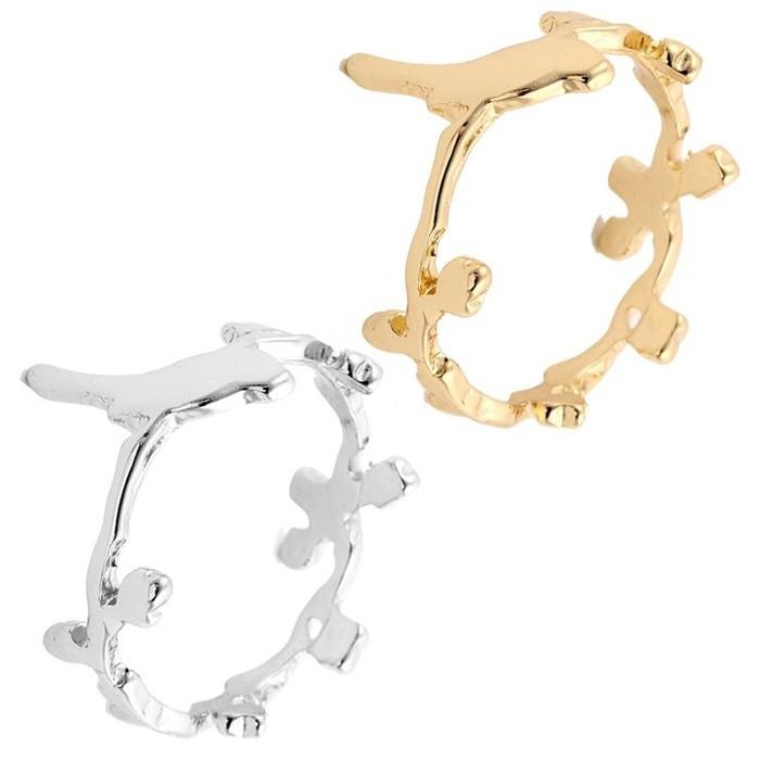 リング 指輪 鳥 王冠 小鳥 冠 かんむり 可愛い  シンプル レディース ゴールド 鳥グッズ インコ オウム アクセサリー 大人 流行 人気 ギフト |  | 03