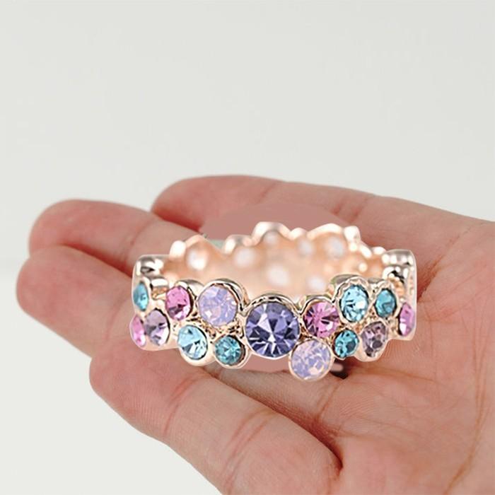リング 指輪 カラフル cz キュービックジルコニア ストーン ガーリー ヴィンテージ ゆびわ フリーサイズ アクセサリー エレガント 人気 プレゼント レディース |  | 01