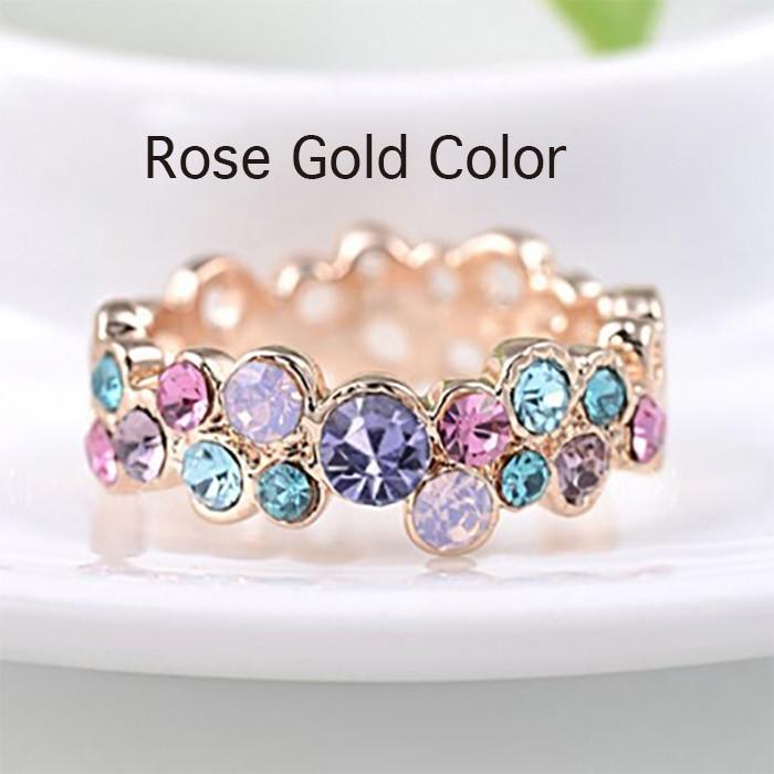 リング 指輪 カラフル cz キュービックジルコニア ストーン ガーリー ヴィンテージ ゆびわ フリーサイズ アクセサリー エレガント 人気 プレゼント レディース |  | 02