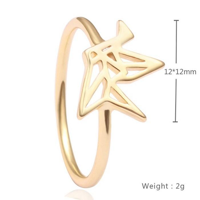 鶴 折り紙 リング 指輪 ガーリー ヴィンテージ 鳥 和風 和物 日本 浴衣 ゆびわ フリーサイズ アクセサリー エレガント 高品質 レディース ツル 鳥 |  | 01