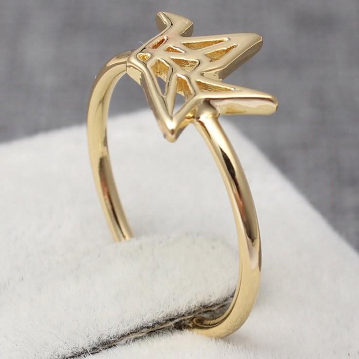 鶴 折り紙 リング 指輪 ガーリー ヴィンテージ 鳥 和風 和物 日本 浴衣 ゆびわ フリーサイズ アクセサリー エレガント 高品質 レディース ツル 鳥 |  | 04