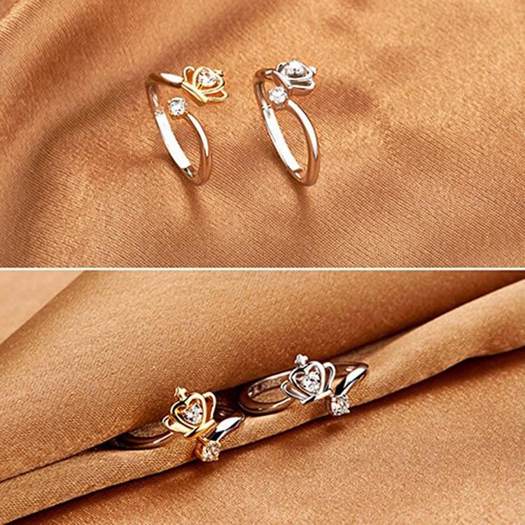 クラウンキュービックジルコニアリング シルバー925 CZ 指輪 ゆびわ フリーサイズ アクセサリー エレガント 高品質 人気 プレゼント レディース silver925 |  | 11