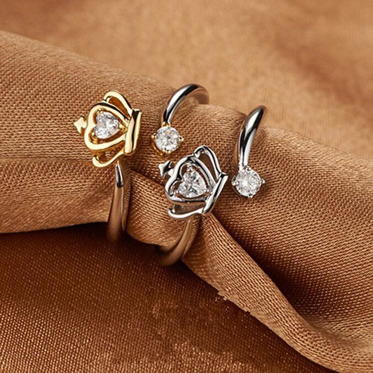 クラウンキュービックジルコニアリング シルバー925 CZ 指輪 ゆびわ フリーサイズ アクセサリー エレガント 高品質 人気 プレゼント レディース silver925 |  | 12