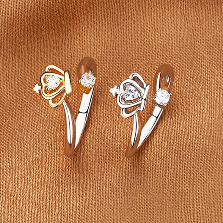 クラウンキュービックジルコニアリング シルバー925 CZ 指輪 ゆびわ フリーサイズ アクセサリー エレガント 高品質 人気 プレゼント レディース silver925 |  | 13