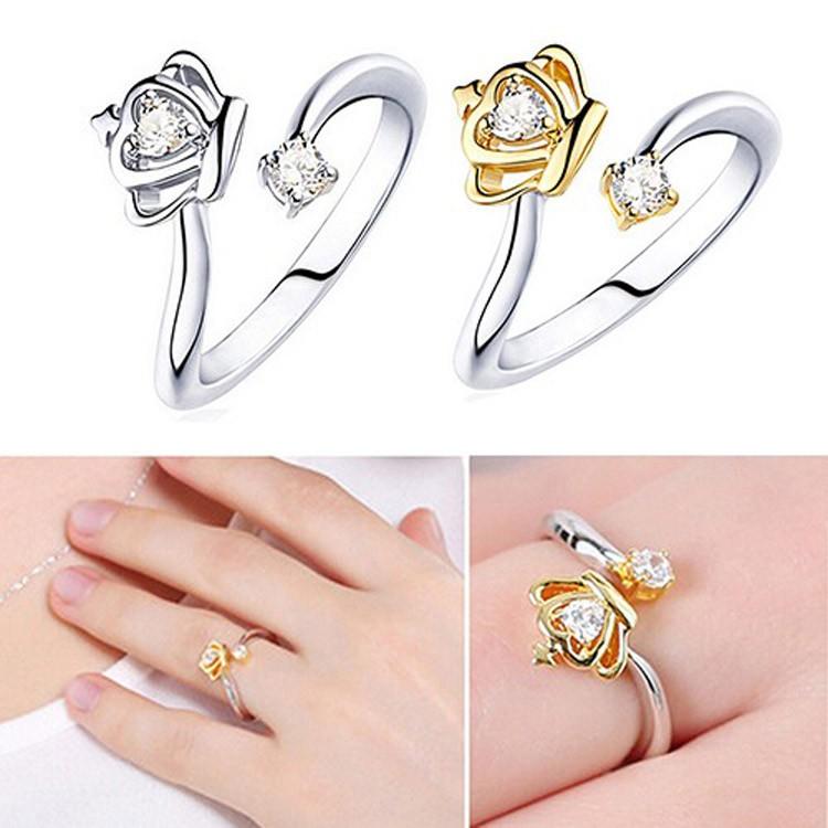 クラウンキュービックジルコニアリング シルバー925 CZ 指輪 ゆびわ フリーサイズ アクセサリー エレガント 高品質 人気 プレゼント レディース silver925 |  | 14