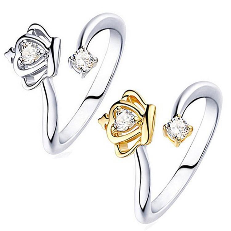 クラウンキュービックジルコニアリング シルバー925 CZ 指輪 ゆびわ フリーサイズ アクセサリー エレガント 高品質 人気 プレゼント レディース silver925 |  | 16