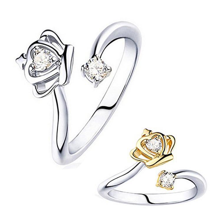 クラウンキュービックジルコニアリング シルバー925 CZ 指輪 ゆびわ フリーサイズ アクセサリー エレガント 高品質 人気 プレゼント レディース silver925 |  | 17