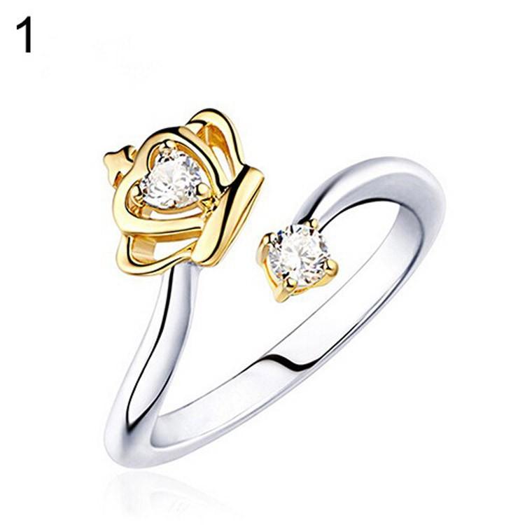 クラウンキュービックジルコニアリング シルバー925 CZ 指輪 ゆびわ フリーサイズ アクセサリー エレガント 高品質 人気 プレゼント レディース silver925 |  | 02