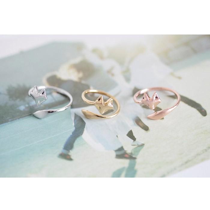 リング 指輪 キツネ 狐 きつね フォックス フェイス 和風 和物 ガーリー ヴィンテージ ビンテージ ゆびわ フリーサイズ アクセサリー レディース |  | 02