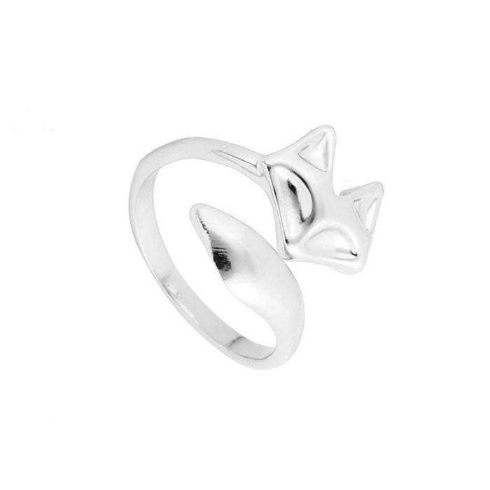 リング 指輪 キツネ 狐 きつね フォックス フェイス 和風 和物 ガーリー ヴィンテージ ビンテージ ゆびわ フリーサイズ アクセサリー レディース |  | 04