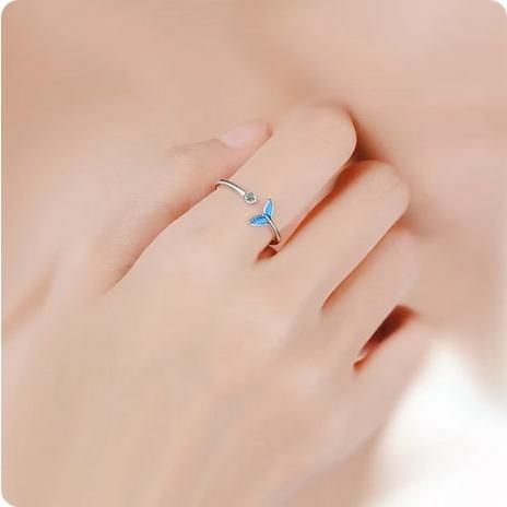 送料無料 リング silver925 シルバー スターリングシルバー マリン 魚 ハワイアンジュエリー 指輪 フリーサイズ キュービックジルコニア CZ  マーメイド |  | 05