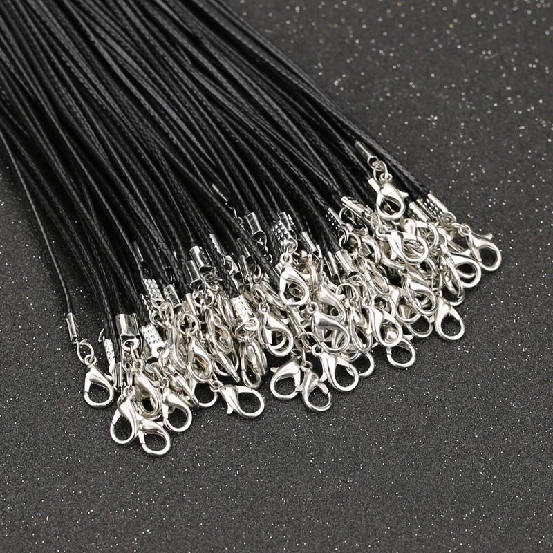 1本入り 革紐 ネックレス用 カニカン アジャスター付 レザー 素材 ハンドメイド DIY 手作り 革 チェーン |  | 01