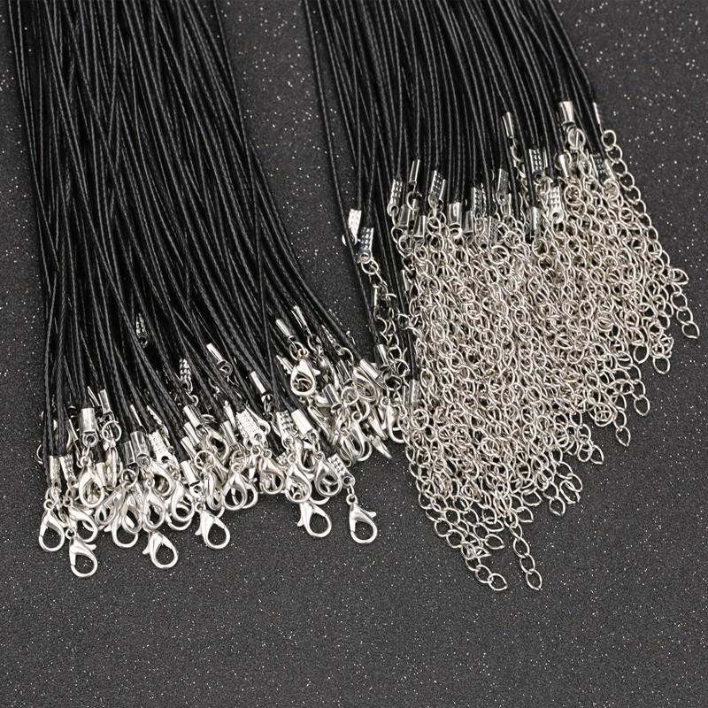 1本入り 革紐 ネックレス用 カニカン アジャスター付 レザー 素材 ハンドメイド DIY 手作り 革 チェーン |  | 03