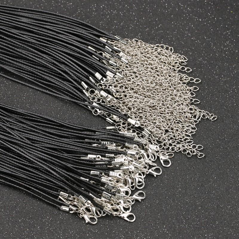 1本入り 革紐 ネックレス用 カニカン アジャスター付 レザー 素材 ハンドメイド DIY 手作り 革 チェーン |  | 04