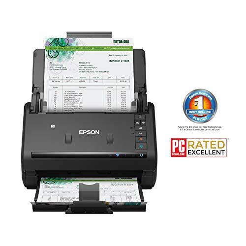 特別価格 Epson Workforce ES-500 WR Wireless Color Receipt&Document Scanner for PC and Mac、Auto Document Feeder (ADF) 、ブラック